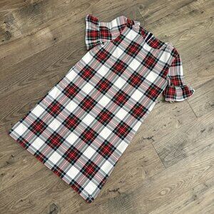Girls Vineyard Vines Jolly Plaid Greenwich Flutter Sheath Dress Size Large (14)